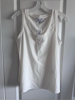 Banana Republic White Scoop Neck Tank Top - BR Standard
